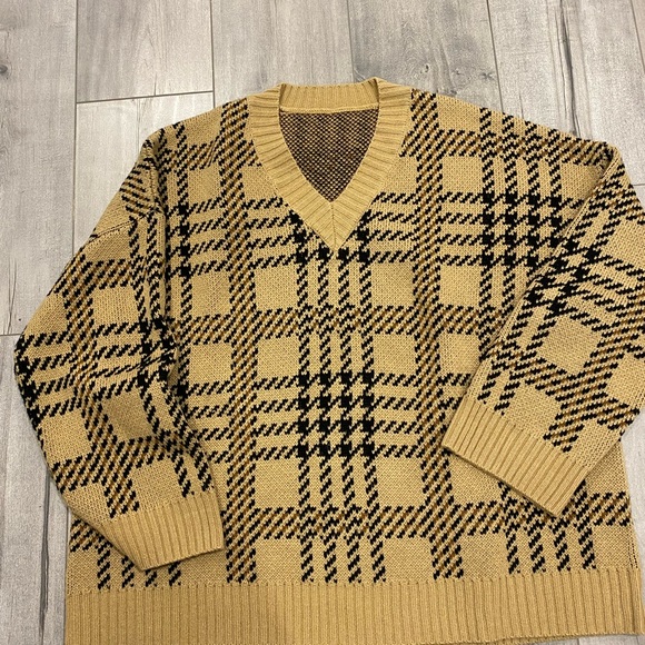 EUC Oak And Fort plaid Oversized Vnk Setrr - Picture 4 of 8